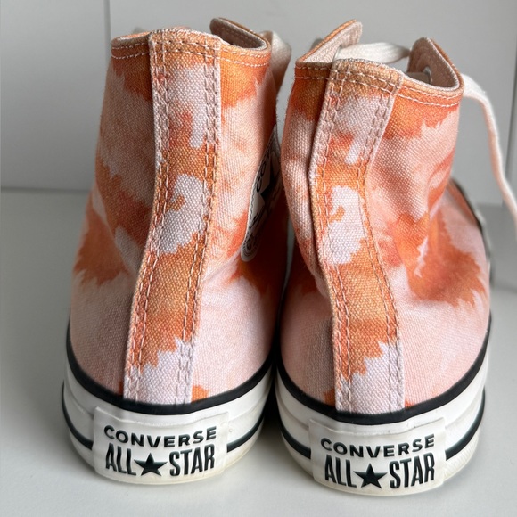 Converse Chuck Taylor All Star High 
Sneakers In Orange/White Sz 6.5 - Picture 4 of 6